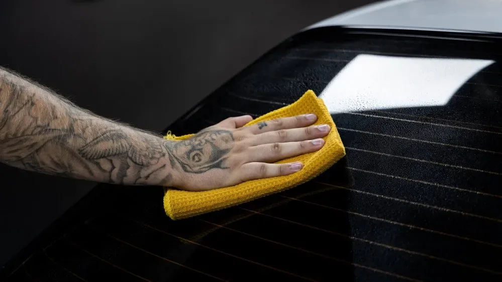 Extra jemná utěrka na okna Auto Finesse Superior Waffle 40 x 60 cm — detail produktu 2