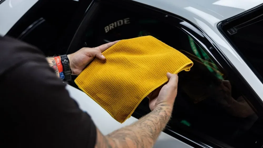 Extra jemná utěrka na okna Auto Finesse Superior Waffle 40 x 60 cm — detail produktu 5