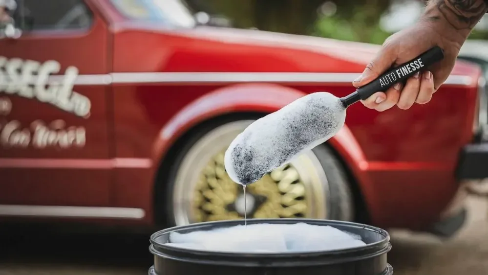 Kartáč na mytí kol z jehněčí vlny Auto Finesse - krátký — detail produktu 3