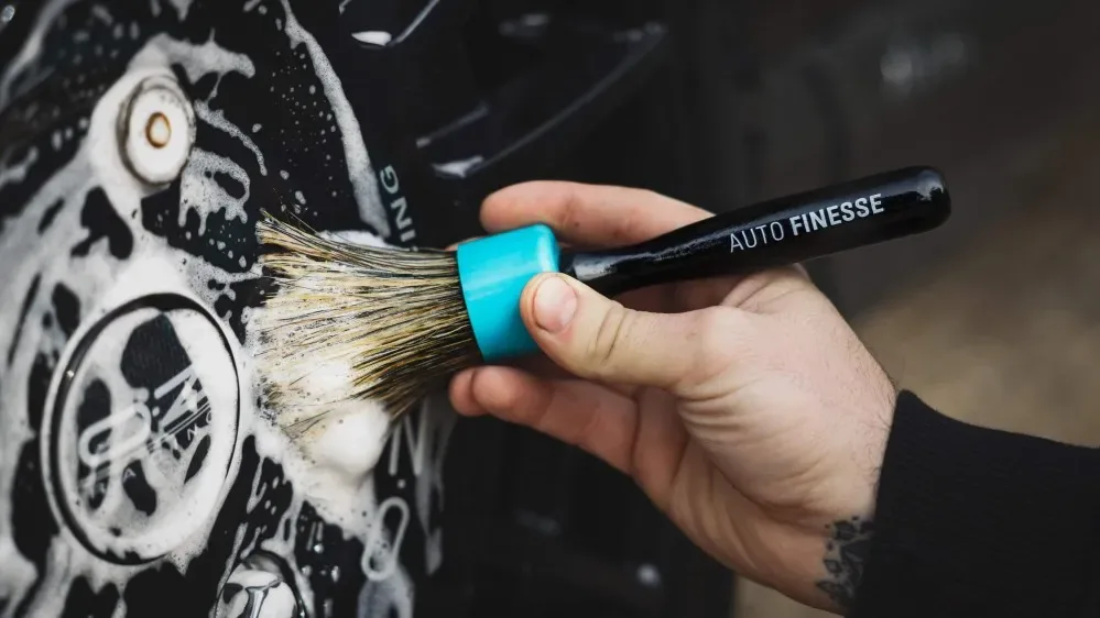 Premiové štětce na exteriér z kančích štětin Auto Finesse Hog Hair — detail produktu 2