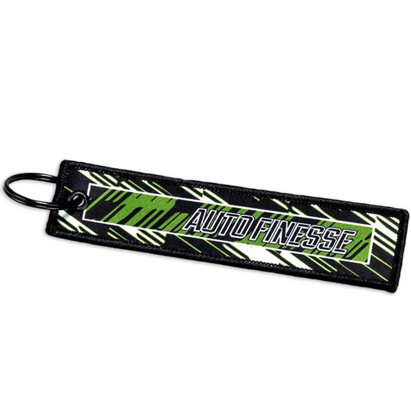 Přívěsek na klíče Auto Finesse V3 Race Tag - zelený
