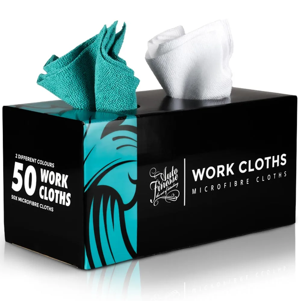 Sada mikrovláknových utěrek Auto Finesse Disposable Box - 50 kusů