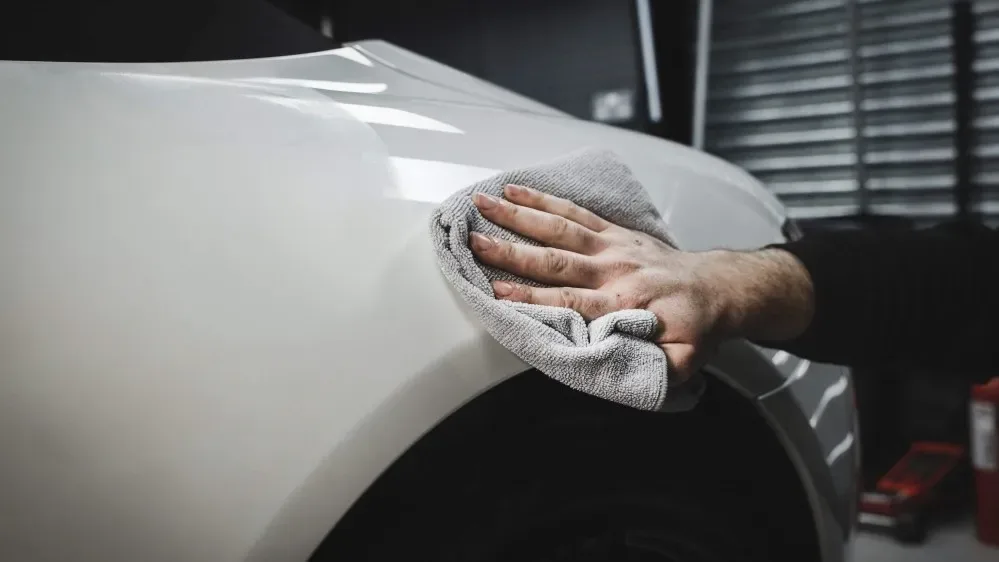 Velký mikrovláknový leštící aplikátor Auto Finesse — detail produktu 5